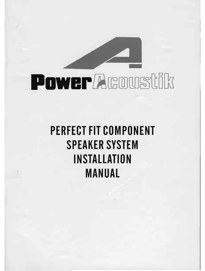 PowerAcoustik XP2K-60C installation manual
