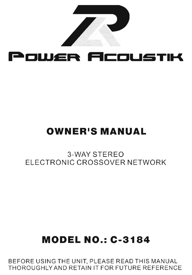 PowerAcoustik C-3184 User manual PowerAcoustik C-3184 User manual