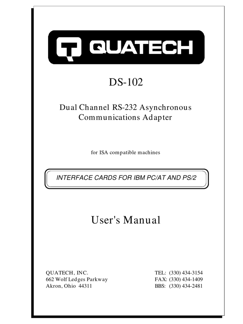 Quatech DS-102 User manual
