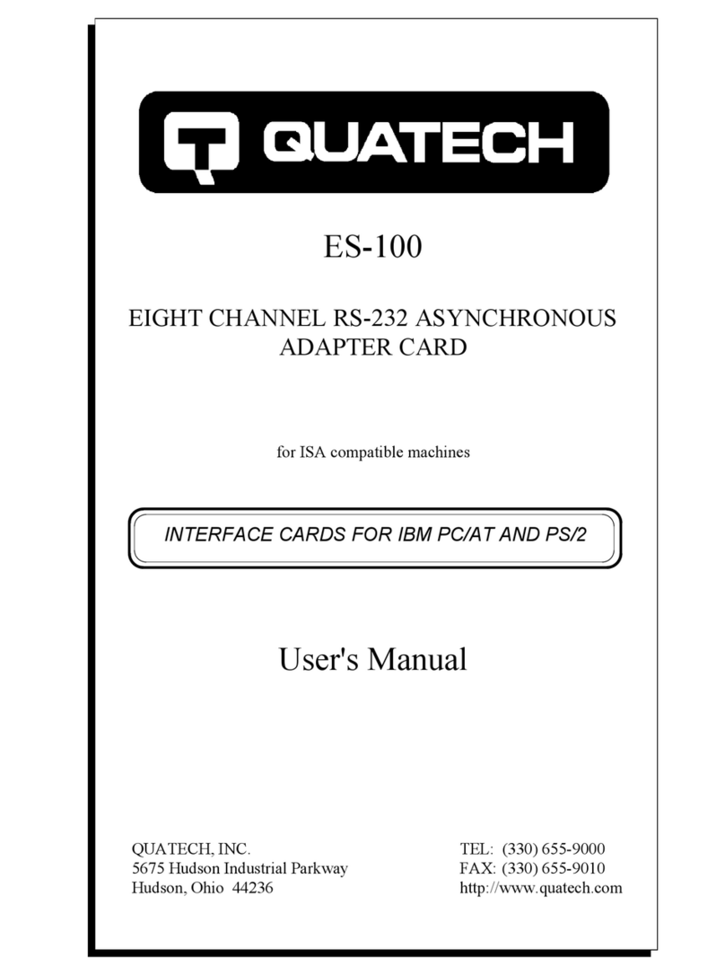 Quatech ES-100D User manual