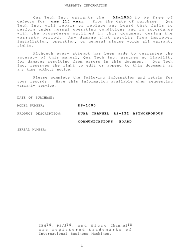 Quatech DS-1000 User manual