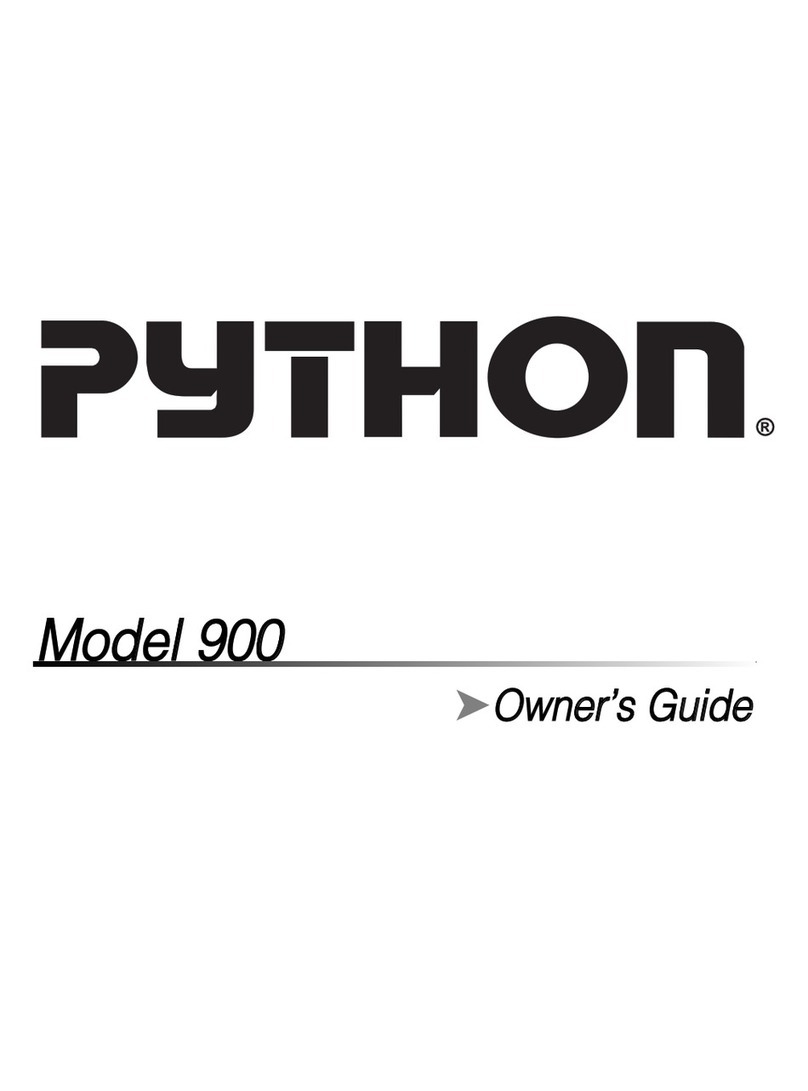 Python 900 User manual