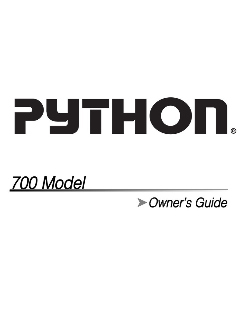 Python 700 User manual