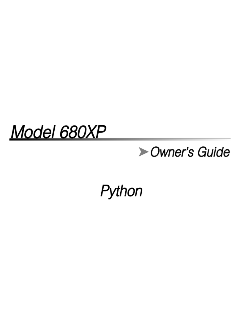 Python 680XP User manual