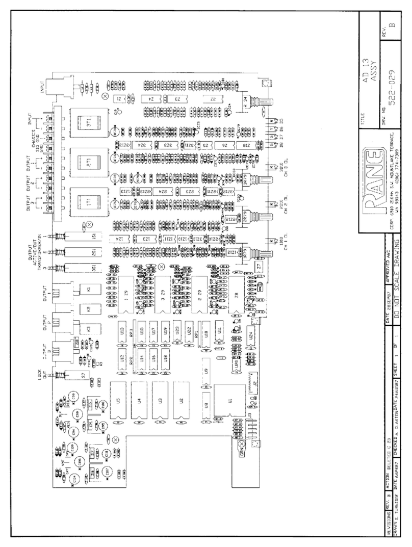 Rane AD 13 Quick start guide