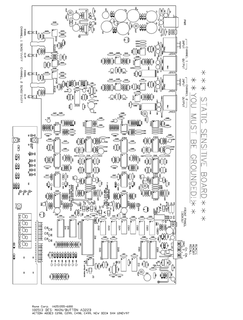 Rane AD 22B Schematic diagram