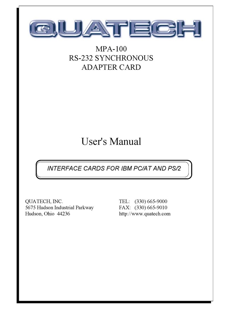 Quatech MPA-100 user manual