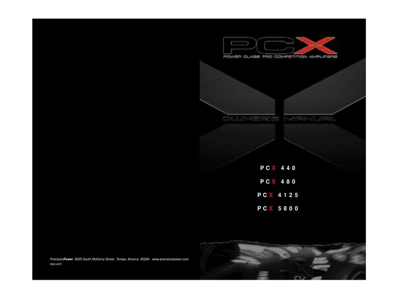 Precision Power PCX 5800 User manual