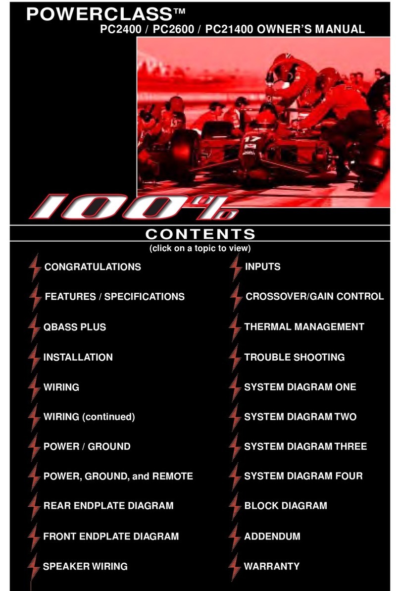 Precision Power PC21400 User manual