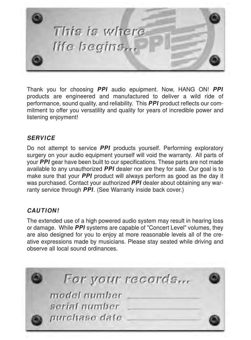 Precision Power PPI4.2 owner's manual