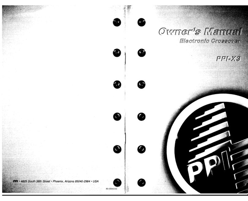 Precision Power PPI-X3 owner's manual