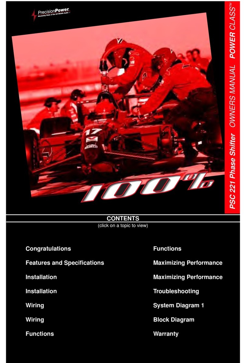 Precision Power PSC-221 owner's manual