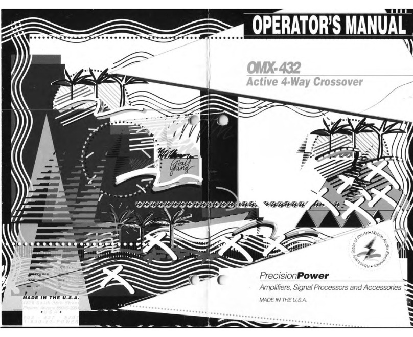 Precision Power OMX-432 Operator's manual