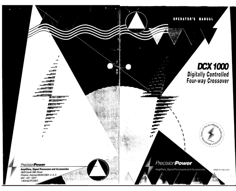 Precision Power DCX-1000 User manual