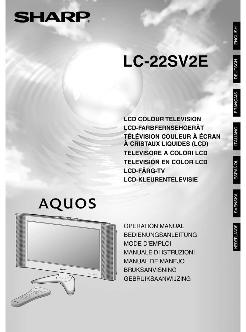 Sharp AQUOS LC-22SV2E User manual
