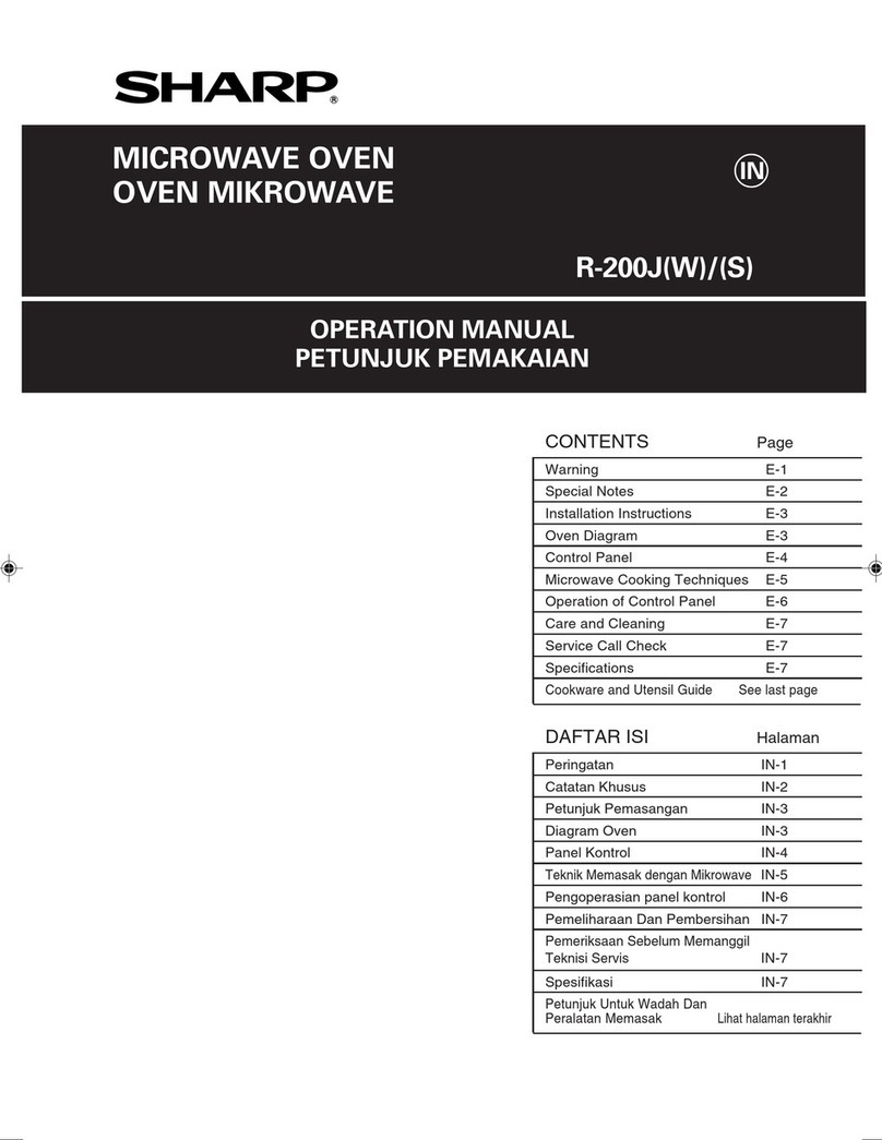 Sharp R-200J Series User manual Sharp R-200J Series User manual
