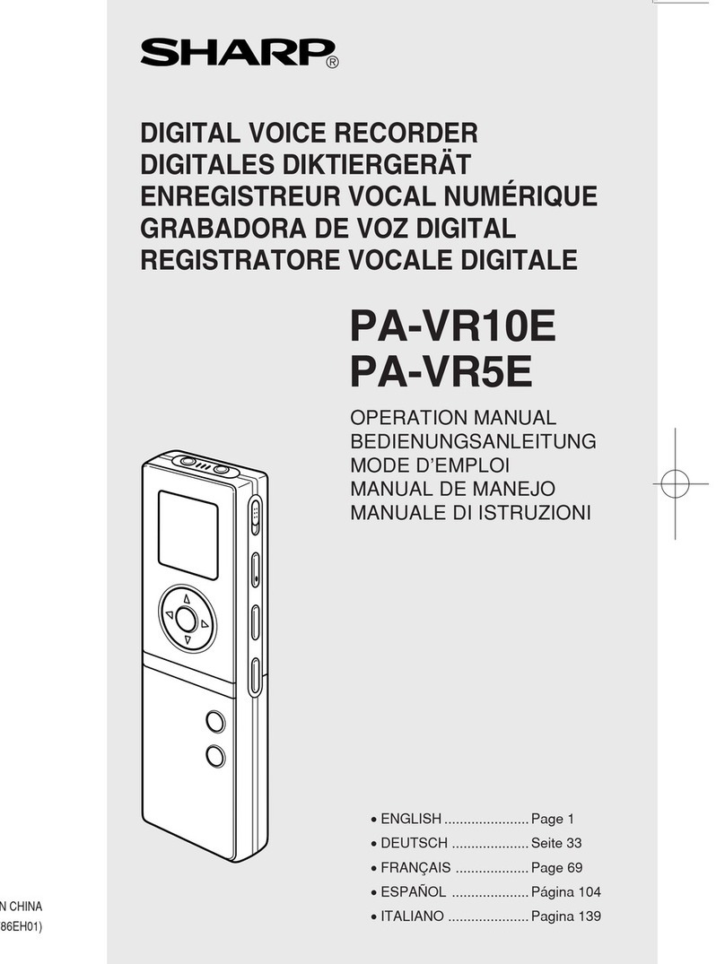 Sharp PA-VR5E User manual