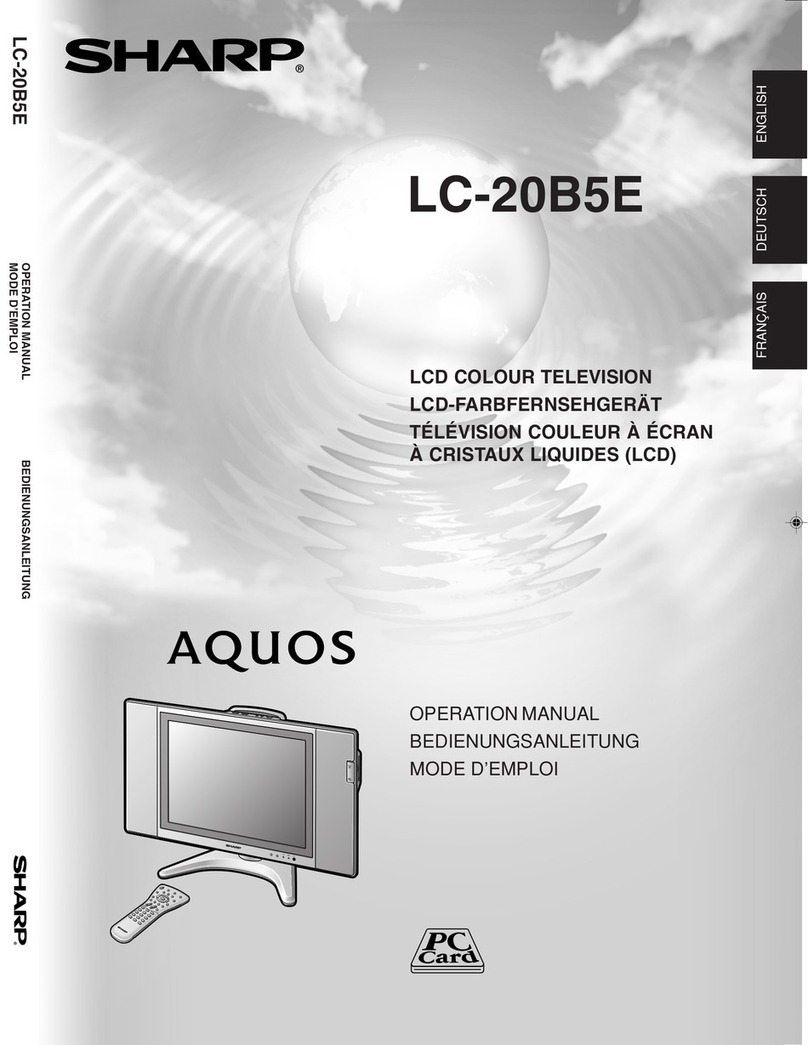 Sharp AQUOS LC-20B5E User manual