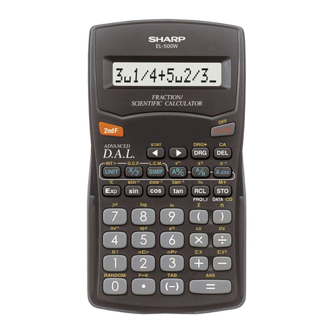 Sharp EL-500W Operation manual
