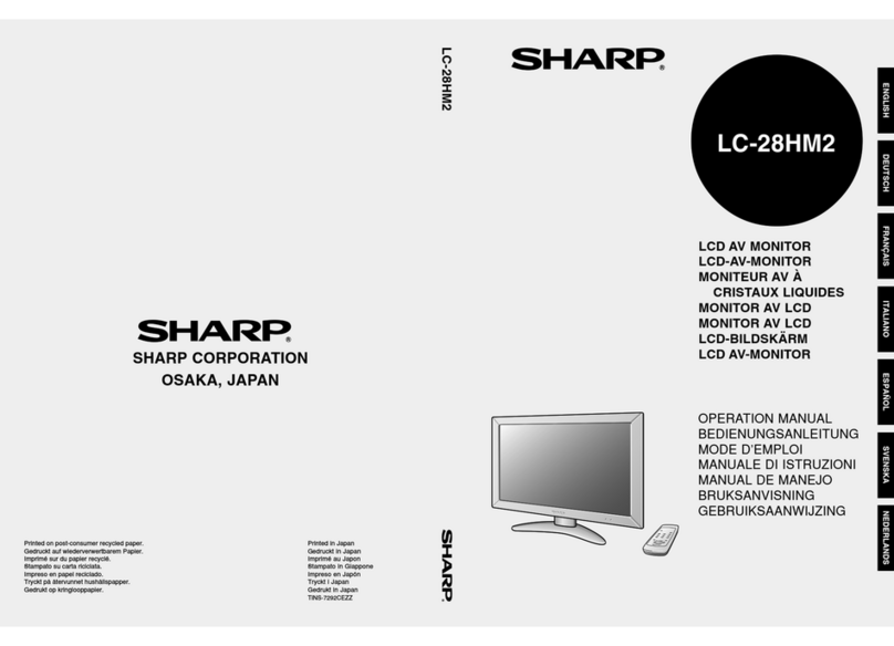 Sharp LC-28HM2 Operation manual