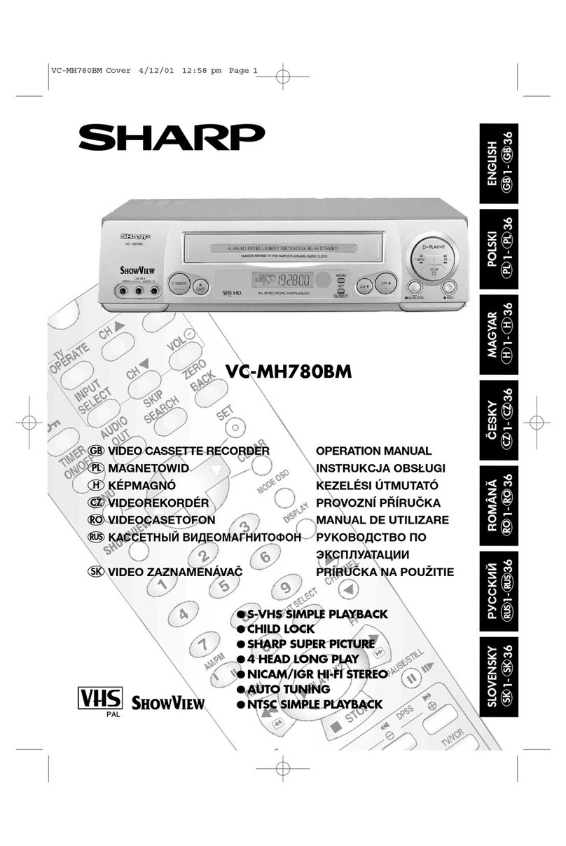 Sharp VC-MH780BM User manual Sharp VC-MH780BM User manual