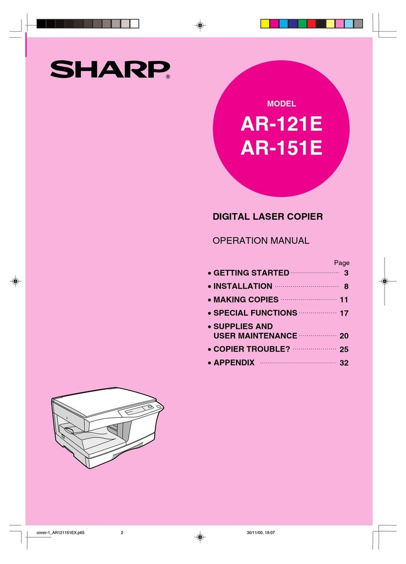 Sharp AR-121E Operation manual