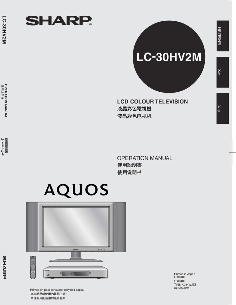 Sharp LC-30HV2M User manual
