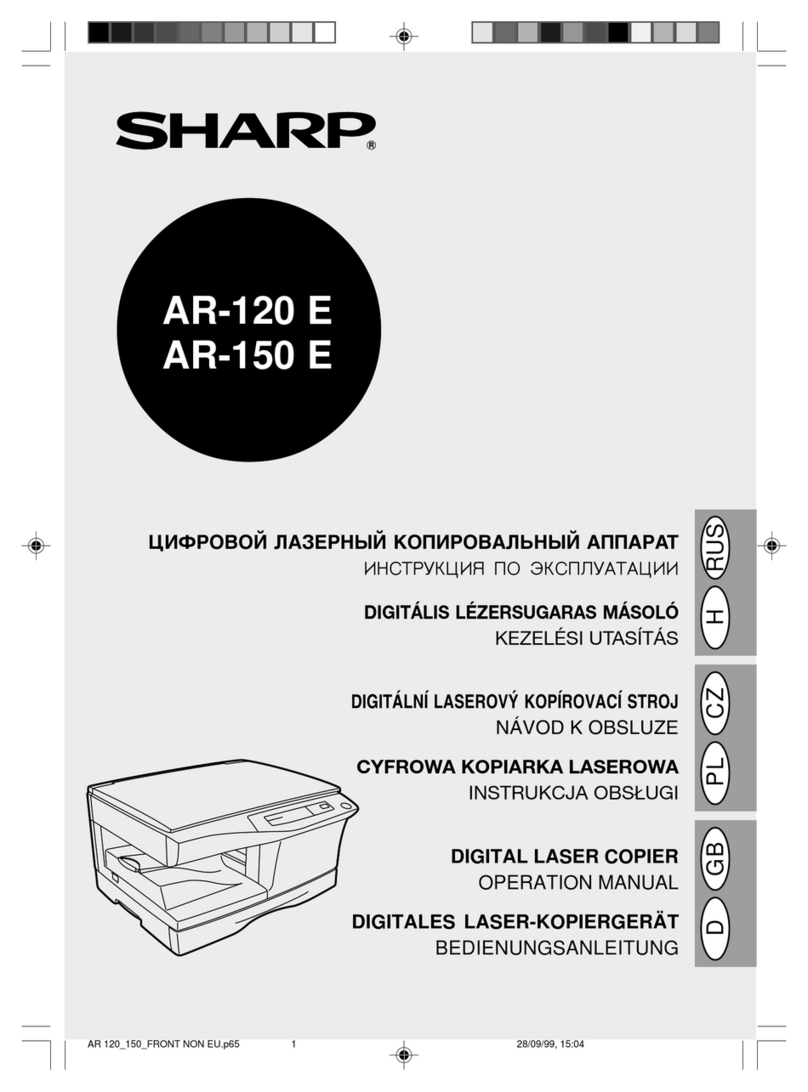 Sharp AR-120E Operation manual