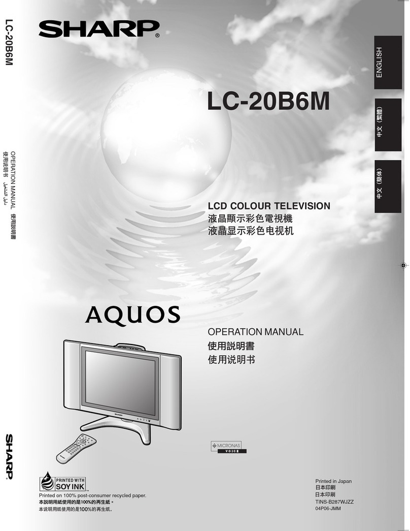Sharp Aquos LC-20B6M User manual