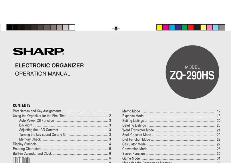 Sharp ZQ-290HS User manual