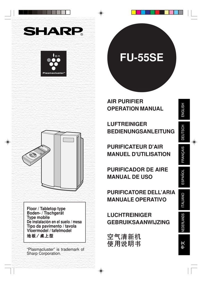 Sharp Plasmacluster FU-55SE User manual