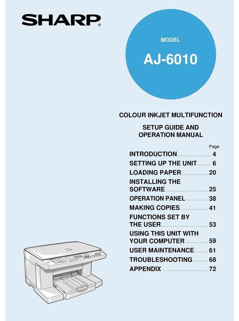 Sharp AJ-6010 User manual
