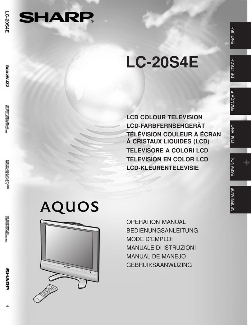 Sharp Aquos LC-20S4E User manual