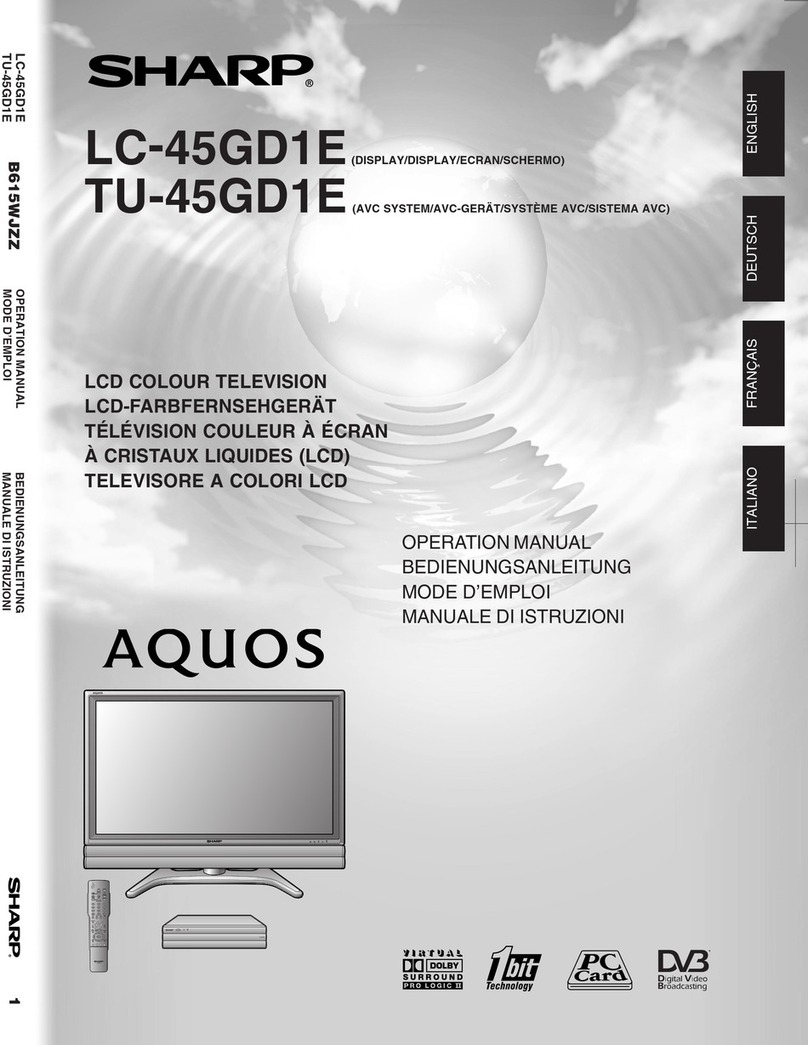 Sharp Aquos LC-45GD1E User manual