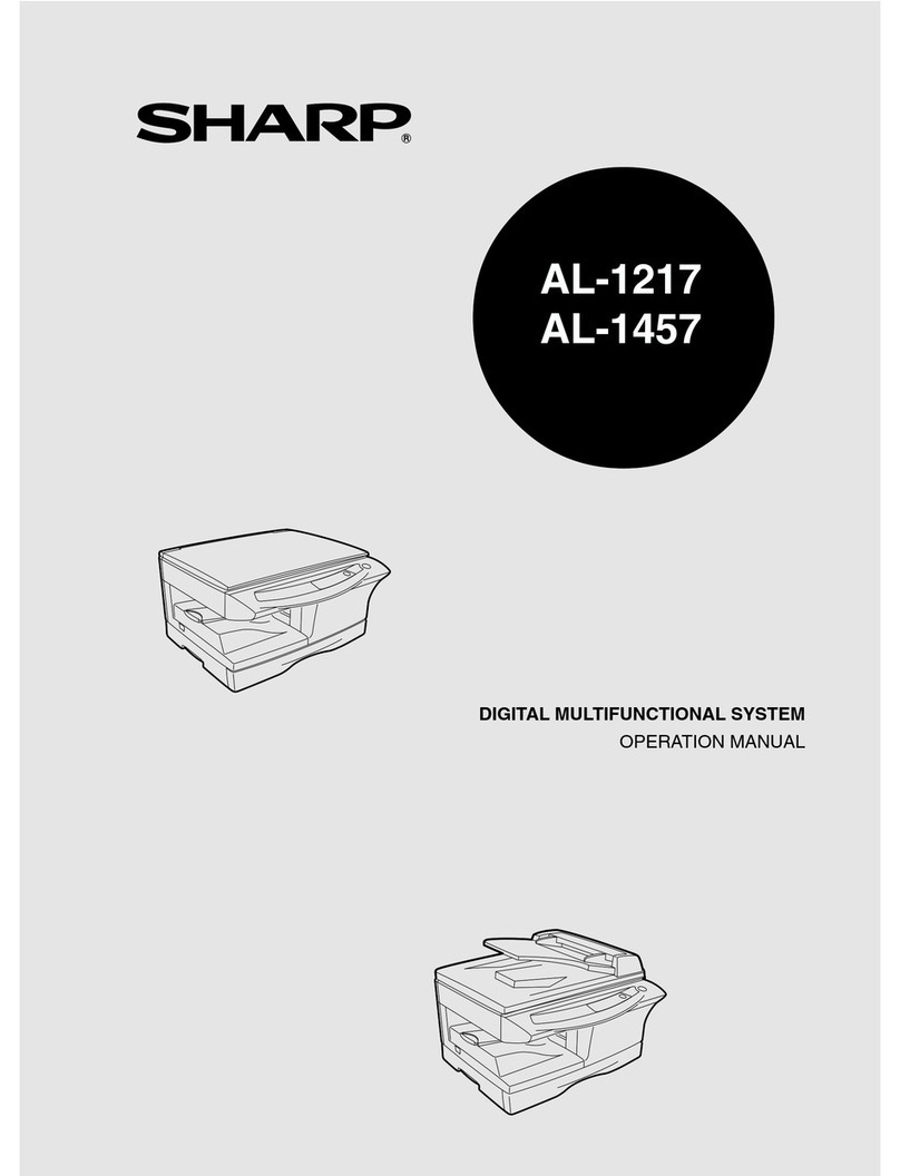 Sharp AL-1217 User manual Sharp AL-1217 User manual