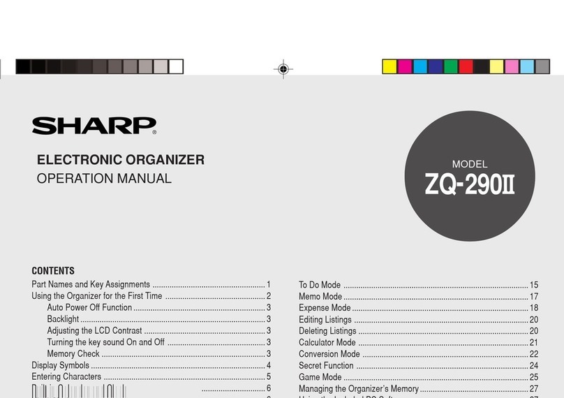 Sharp ZQ-290II User manual