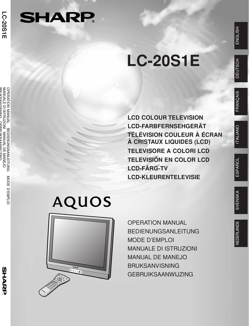 Sharp AQUOS LC-20S1E User manual