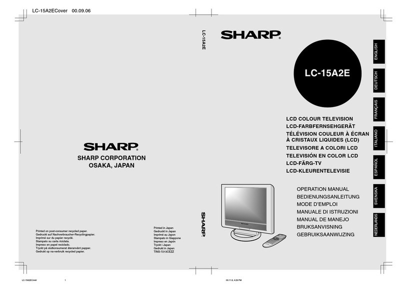 Sharp LC-15A2E User manual