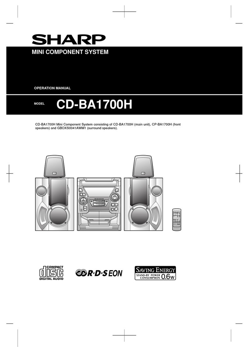 Sharp CD-BA1700H User manual