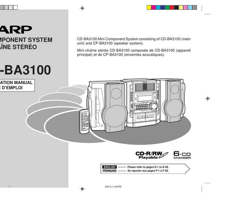 Sharp CD-BA3100 User manual Sharp CD-BA3100 User manual