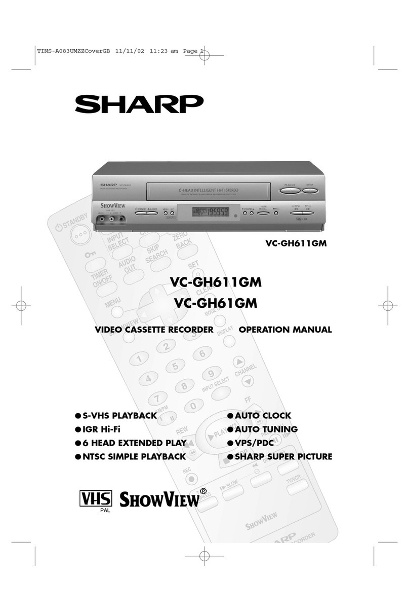 Sharp VC-GH61GM User manual Sharp VC-GH61GM User manual