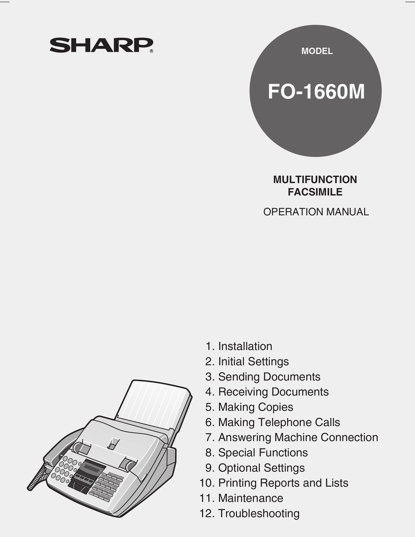 Sharp FO-1660M User manual