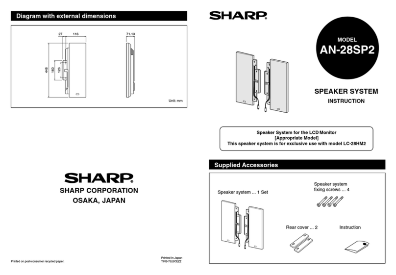 Sharp AN-28SP2 User manual Sharp AN-28SP2 User manual