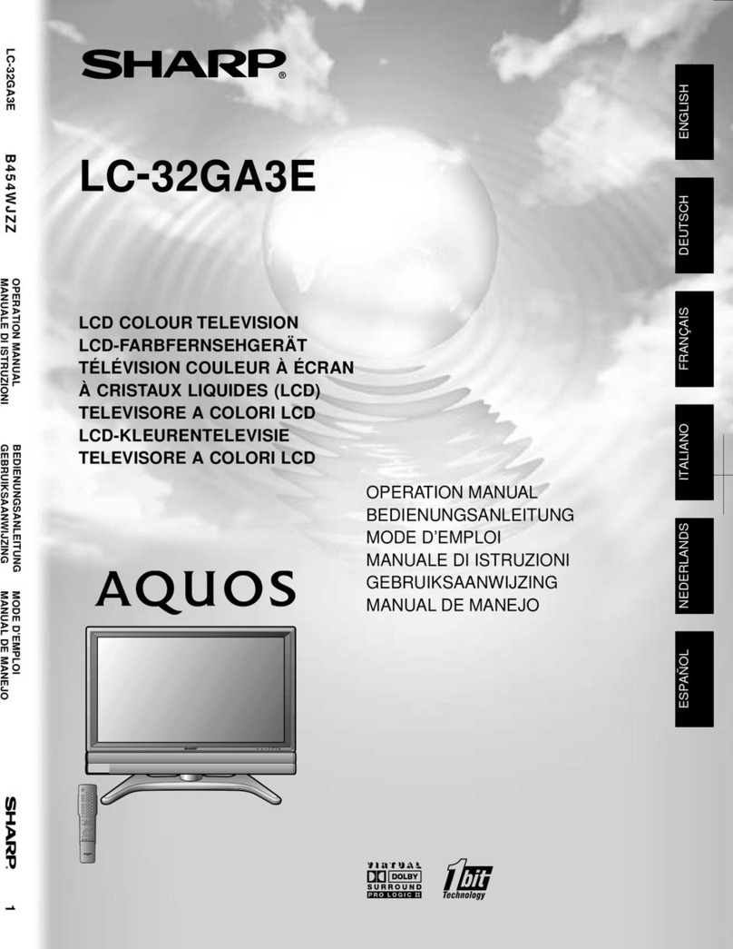 Sharp Aquos LC-32GA3E User manual