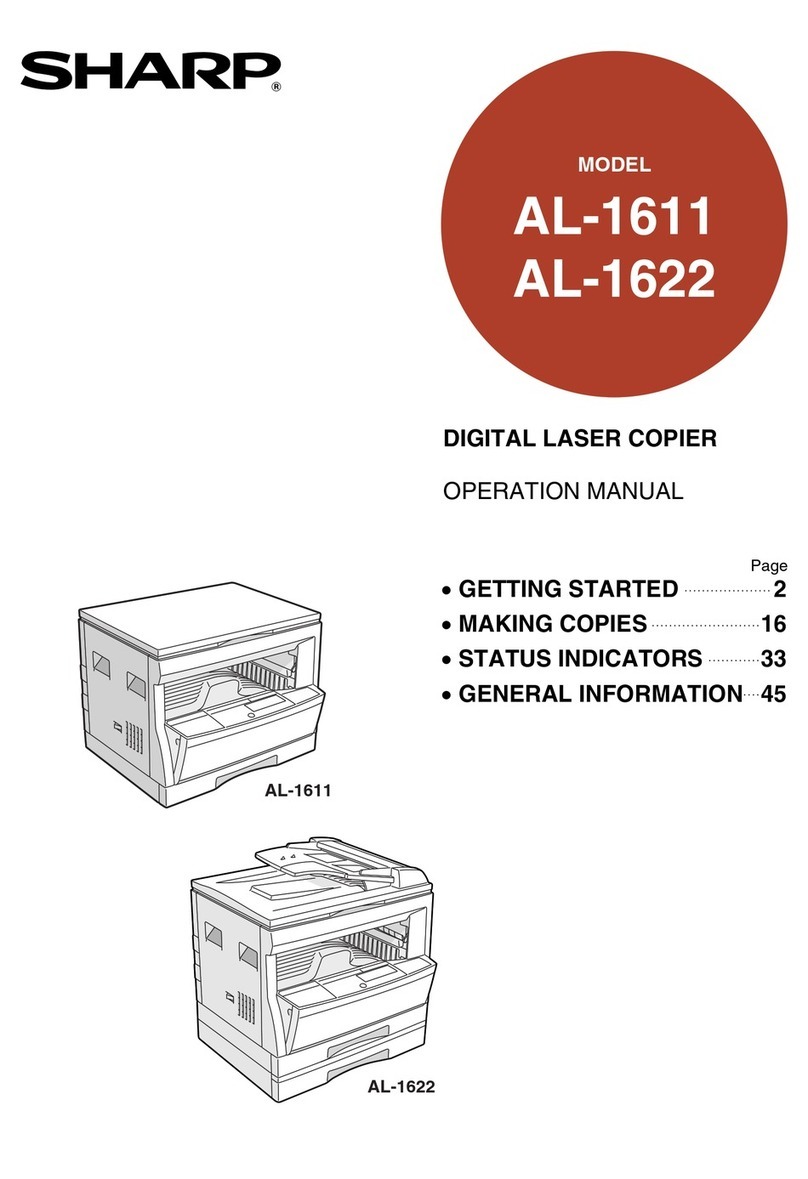 Sharp AL-1611 User manual