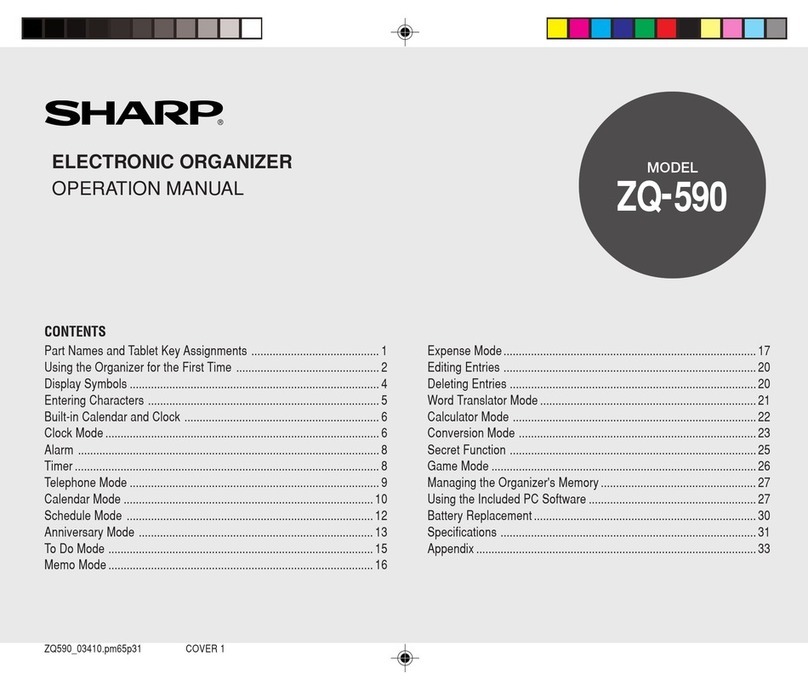 Sharp ZQ-590 Operation manual