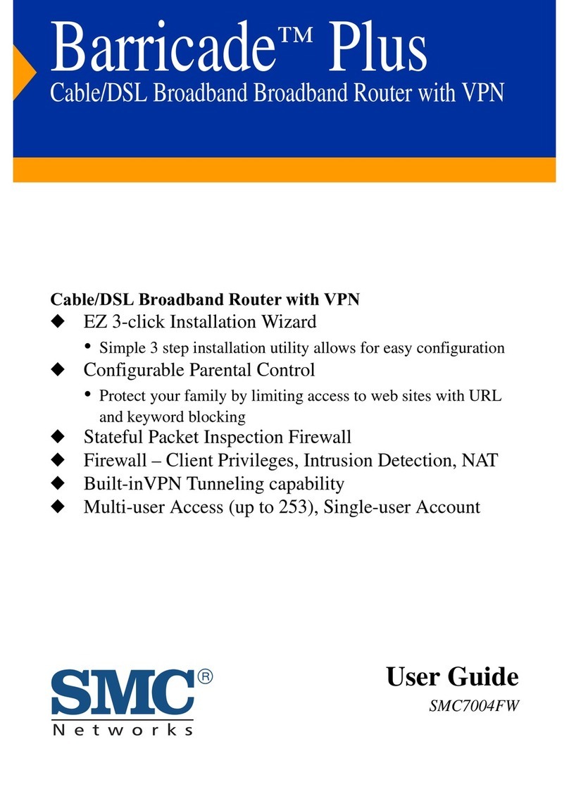 SMC Networks Barricade Plus SMC7004FW User manual