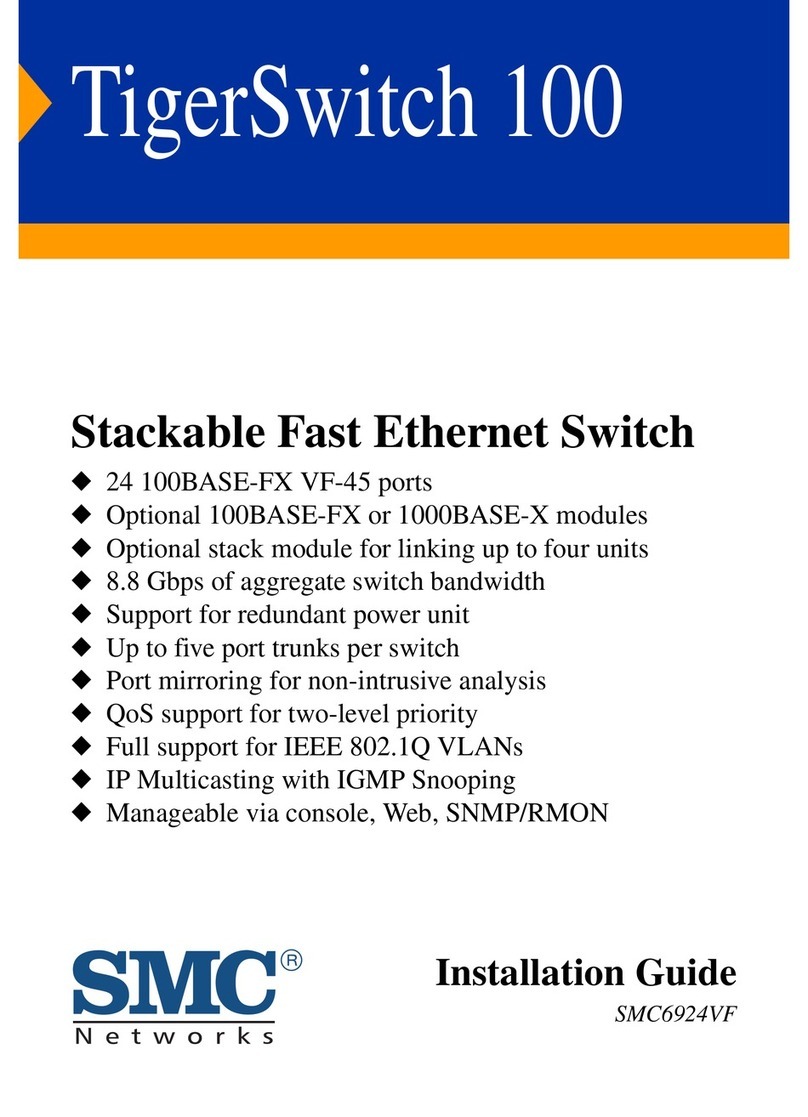 SMC Networks TigerSwith 100 SMC6924VF User manual
