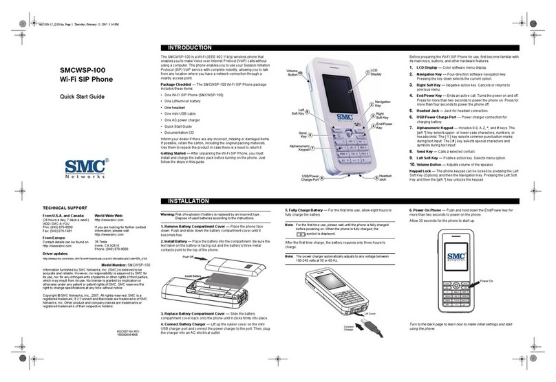 SMC Networks TigerVoIP SMCWSP-100 User manual