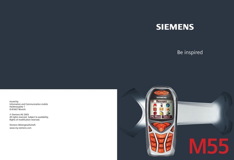 Siemens Be inspired M55 User manual